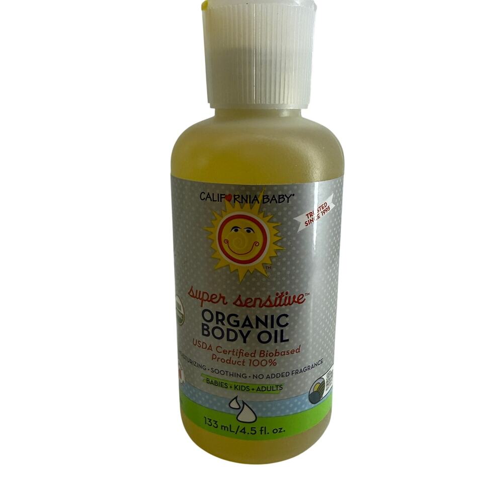 California Baby No Fragrance Super Sensitive Certified Organic Body Oil